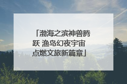 渤海之滨神兽腾跃 渔岛幻夜宇宙点燃文旅新篇章